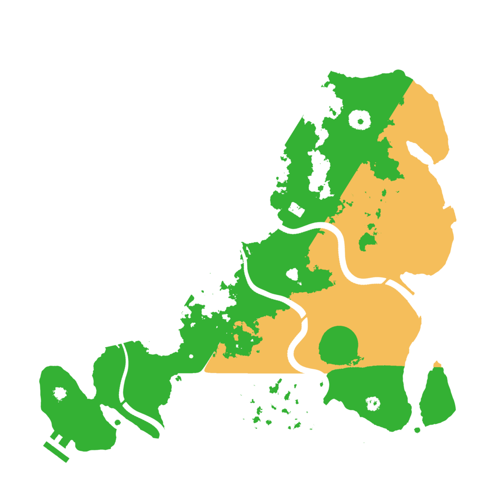 Biome Rust Map: Procedural Map, Size: 3500, Seed: 1981338