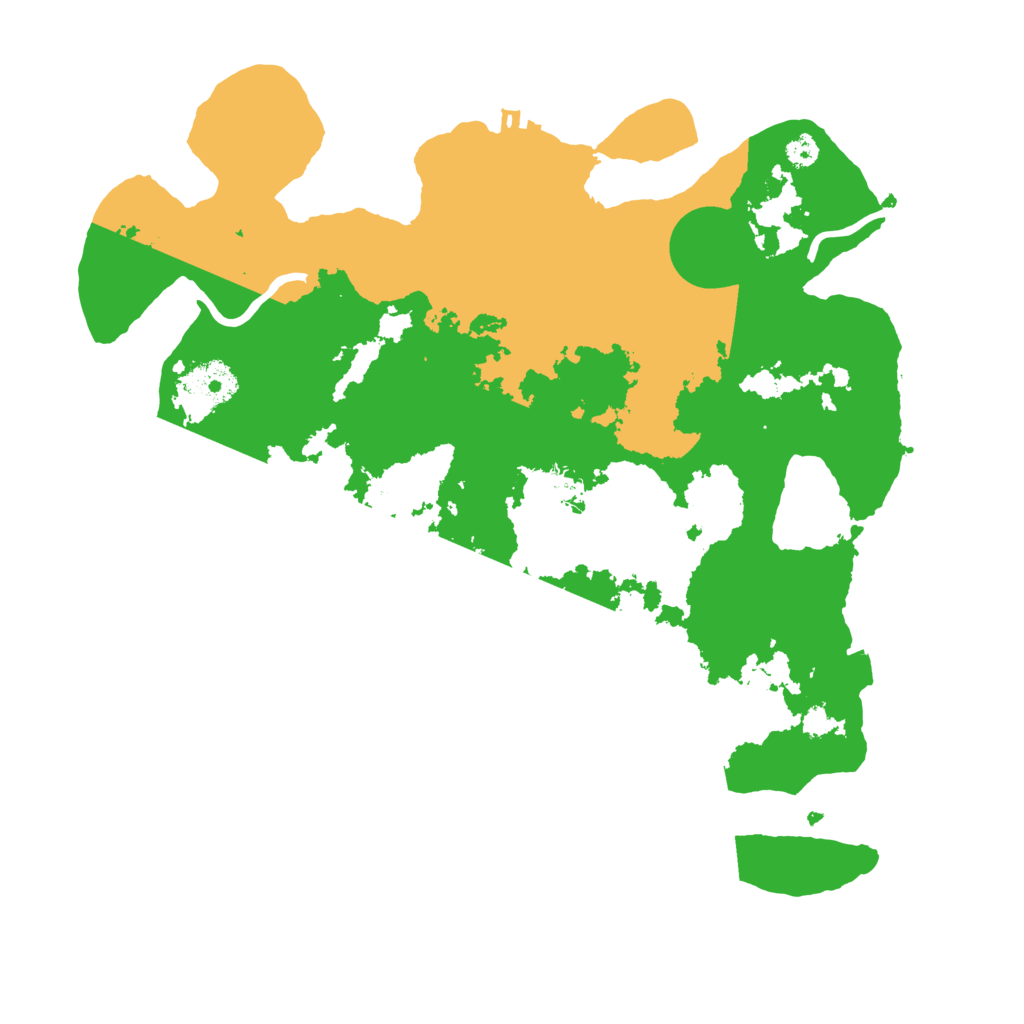 Biome Rust Map: Procedural Map, Size: 3300, Seed: 1999