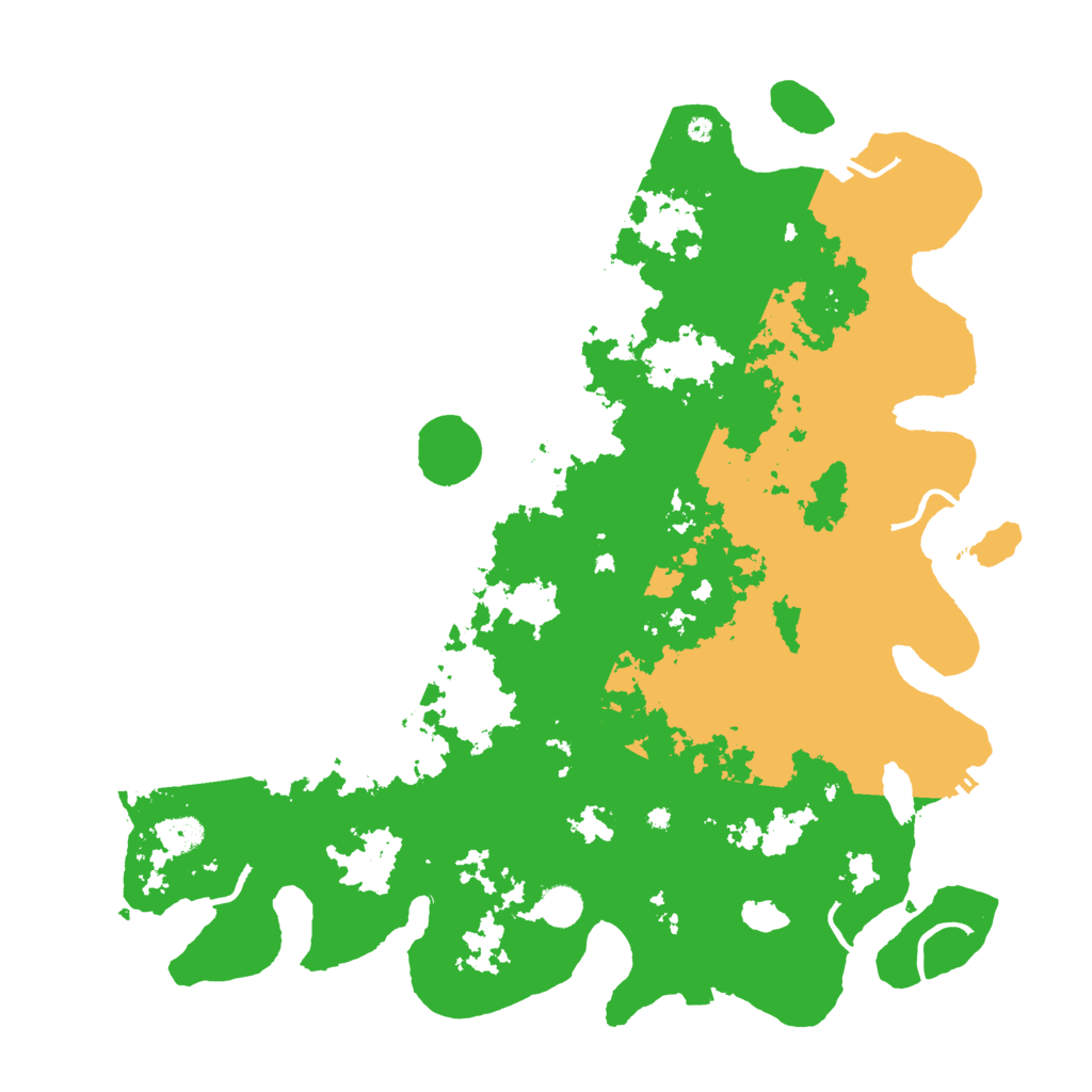 Biome Rust Map: Procedural Map, Size: 4550, Seed: 612351