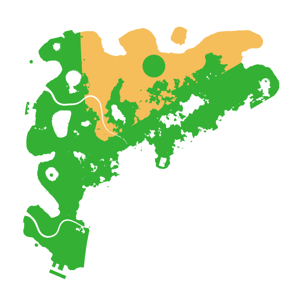 Biome Rust Map: Procedural Map, Size: 3500, Seed: 443199458