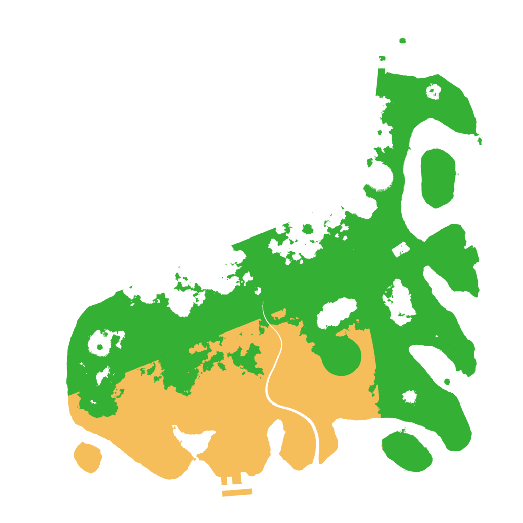 Biome Rust Map: Procedural Map, Size: 3500, Seed: 640544777