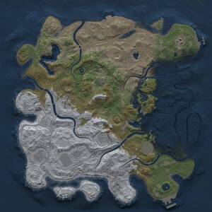 Thumbnail Rust Map: Procedural Map, Size: 4250, Seed: 31337, 15 Monuments