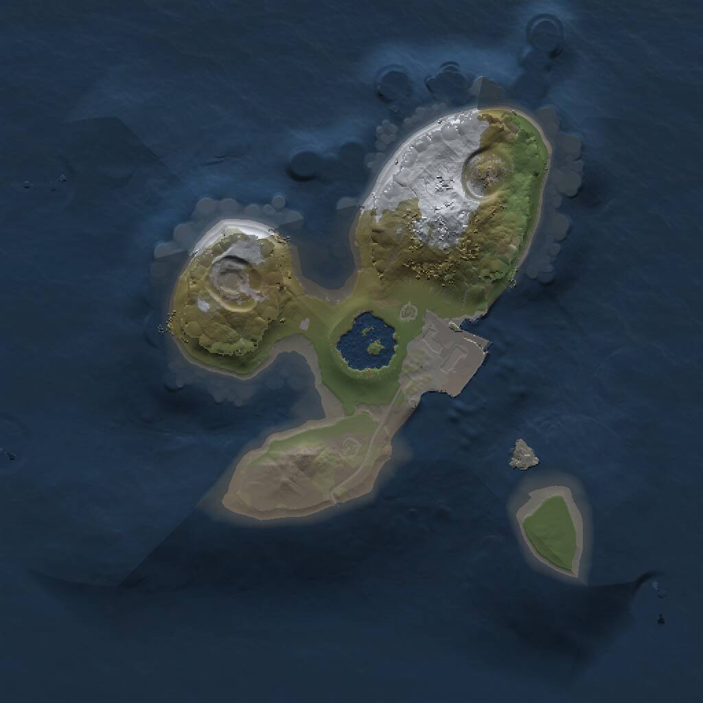 Rust Map: Procedural Map, Size: 1250, Seed: 480244211, 1 Monuments