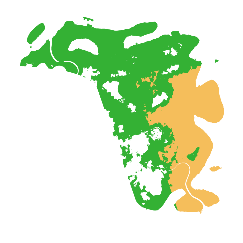 Biome Rust Map: Procedural Map, Size: 3500, Seed: 976458785