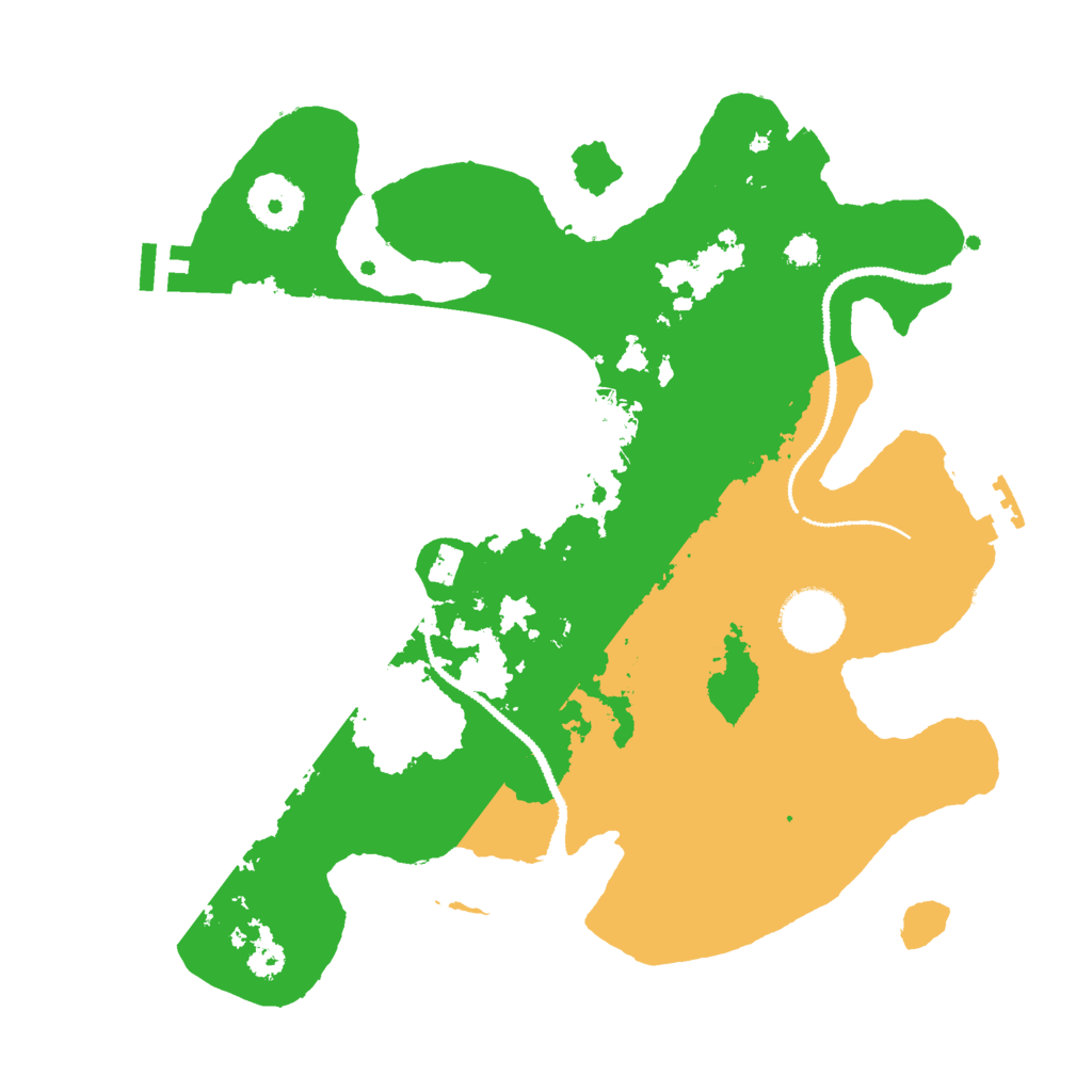 Biome Rust Map: Procedural Map, Size: 3000, Seed: 539535302