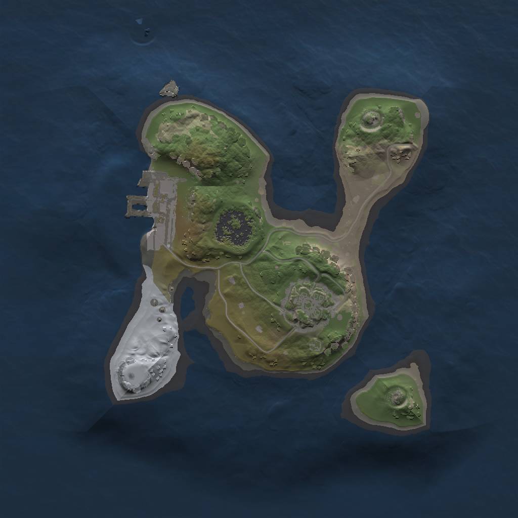 Rust Map: Procedural Map, Size: 1450, Seed: 778, 5 Monuments
