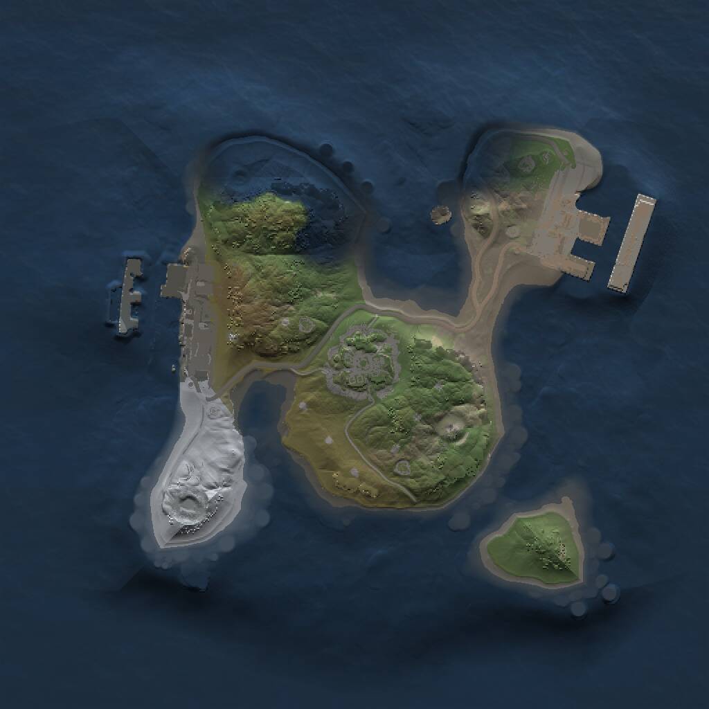 Rust Map: Procedural Map, Size: 1450, Seed: 778, 4 Monuments