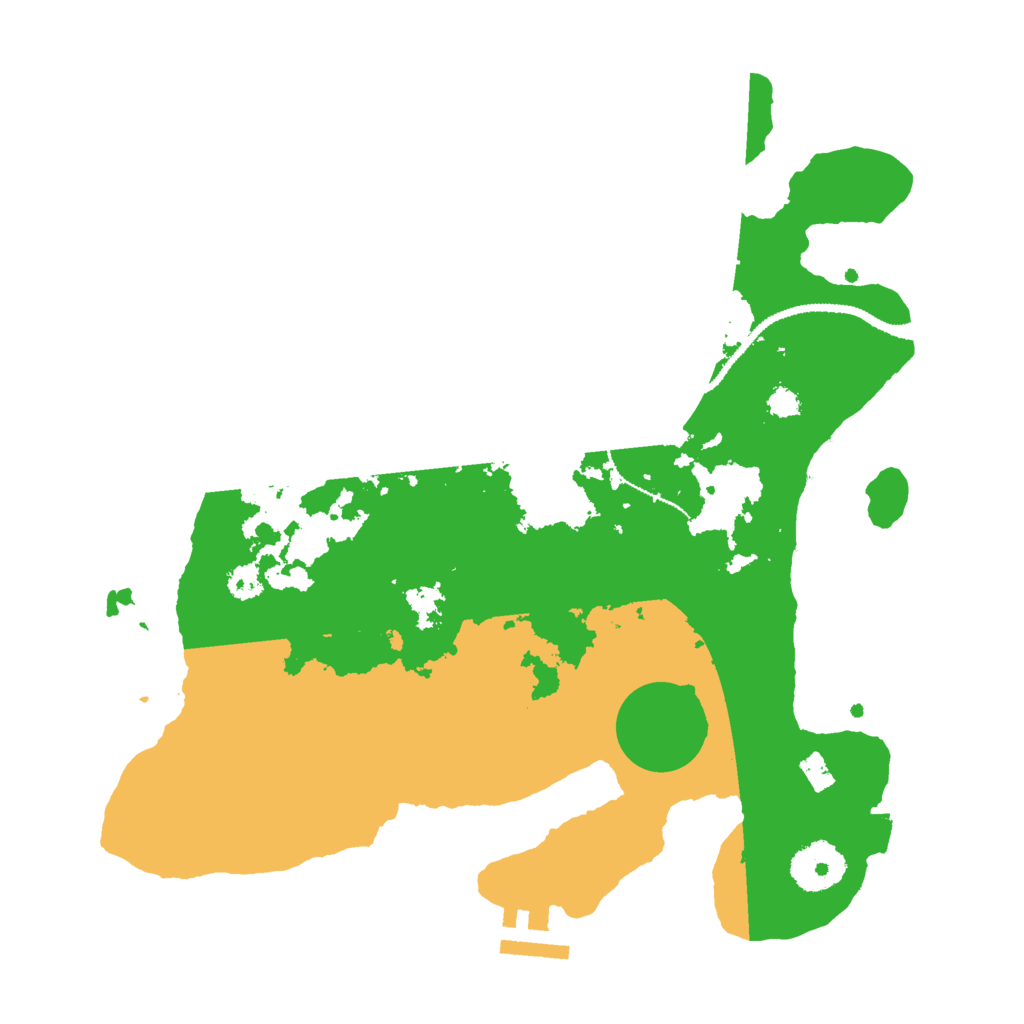 Biome Rust Map: Procedural Map, Size: 3000, Seed: 10951