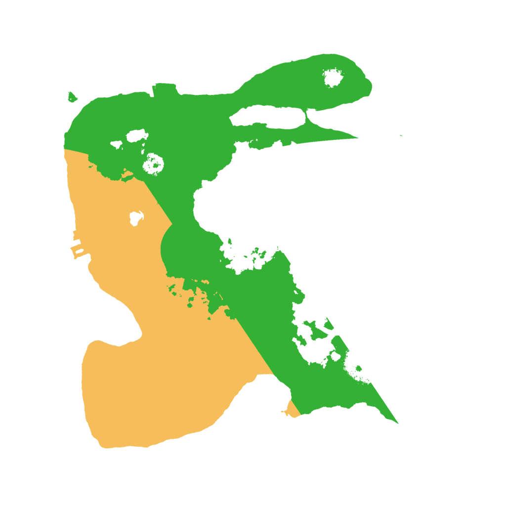 Biome Rust Map: Procedural Map, Size: 2500, Seed: 91098004