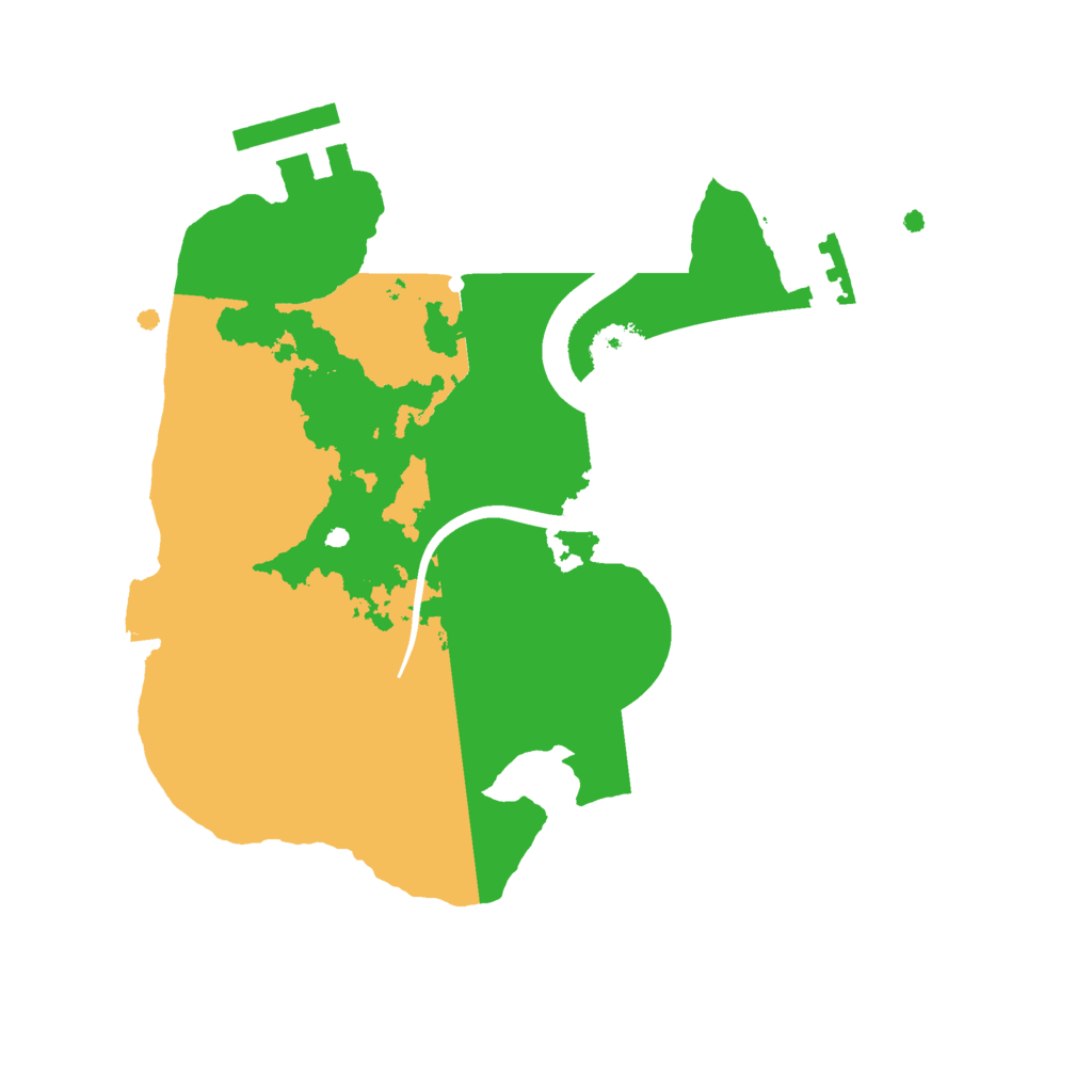 Biome Rust Map: Procedural Map, Size: 2069, Seed: 35432