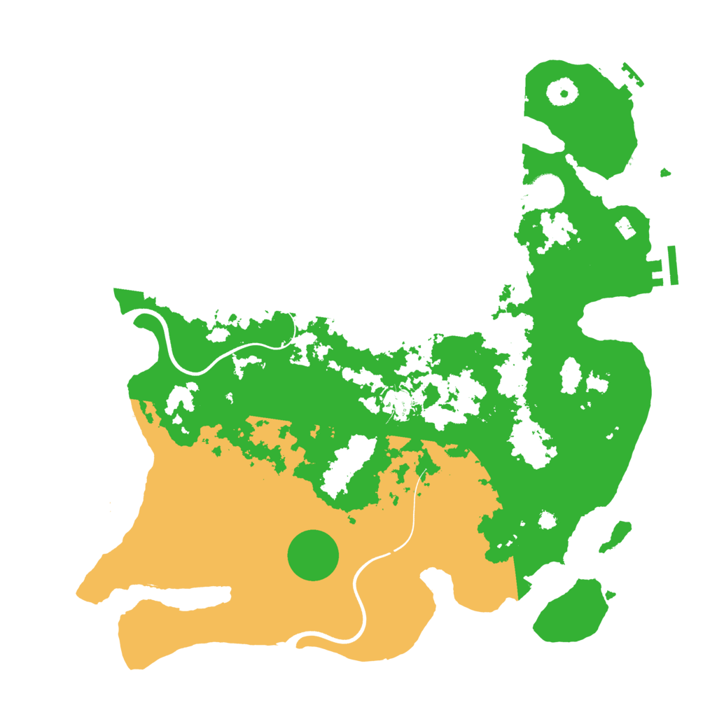 Biome Rust Map: Procedural Map, Size: 3700, Seed: 34638200