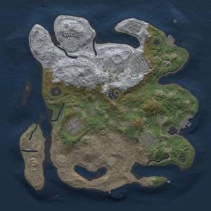 Thumbnail Rust Map: Procedural Map, Size: 3000, Seed: 101010, 13 Monuments