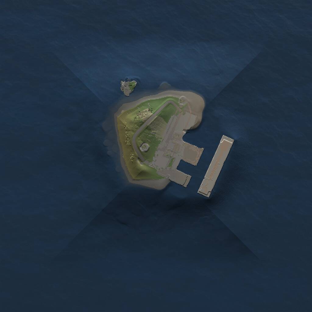 Rust Map: Procedural Map, Size: 1000, Seed: 1984572167, 2 Monuments