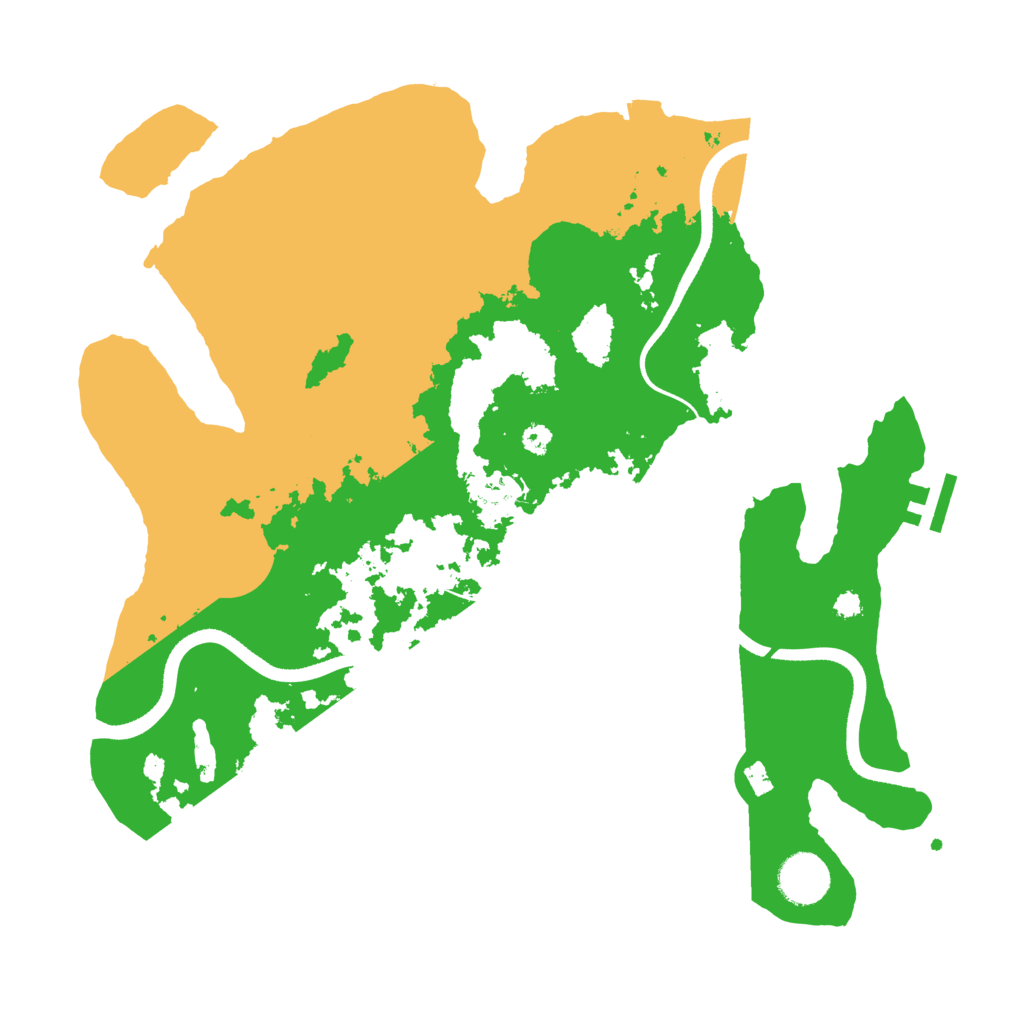 Biome Rust Map: Procedural Map, Size: 3500, Seed: 45388165