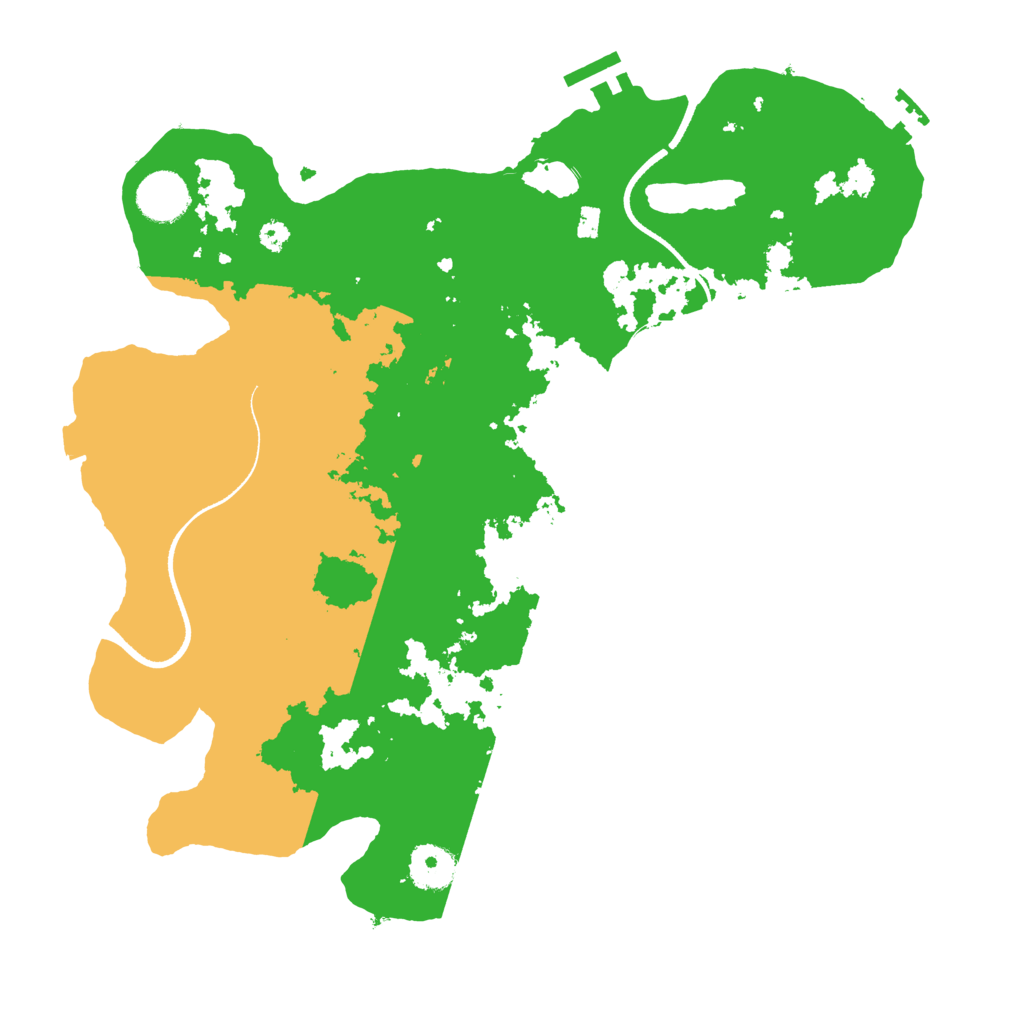 Biome Rust Map: Procedural Map, Size: 3500, Seed: 974684