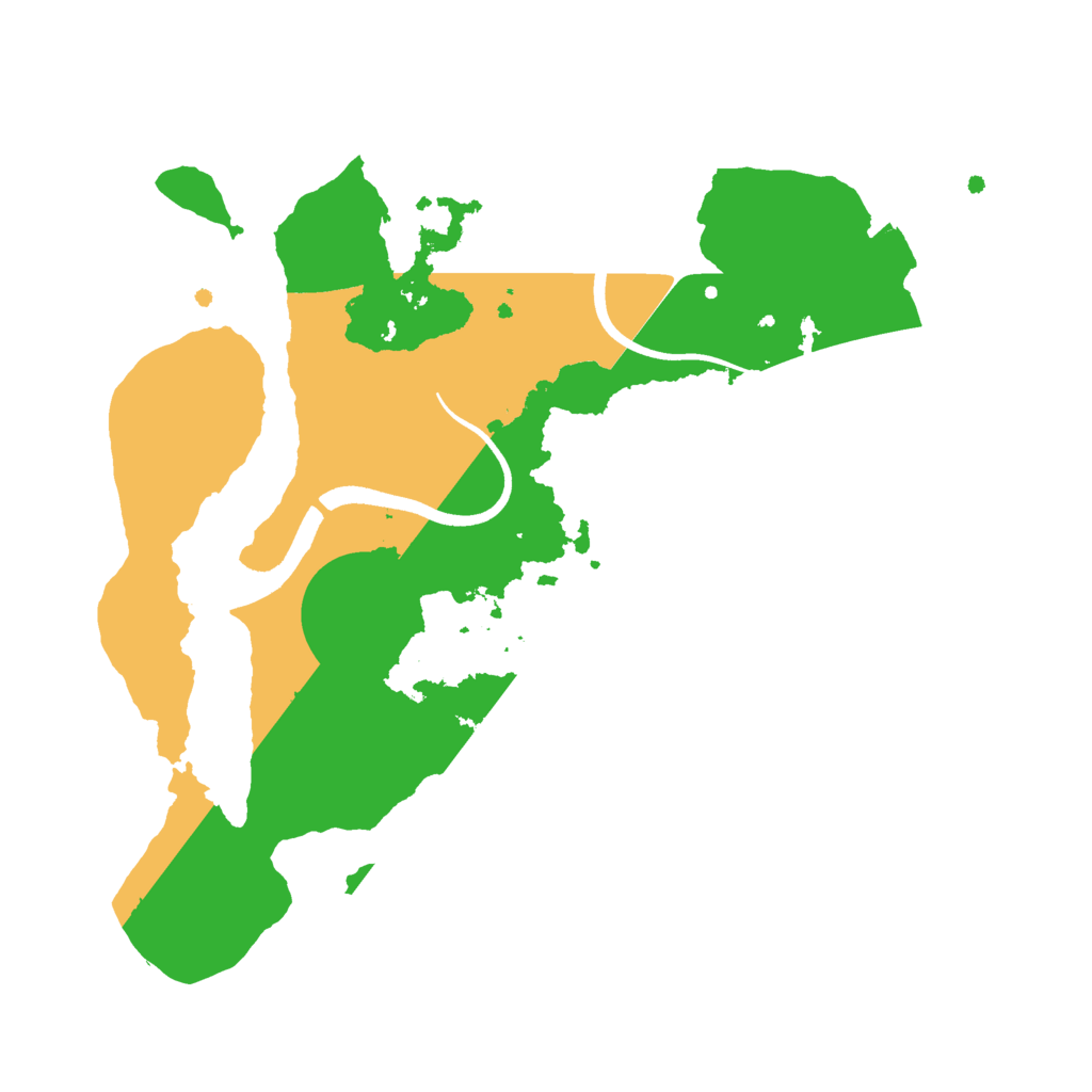 Biome Rust Map: Procedural Map, Size: 2500, Seed: 4568123