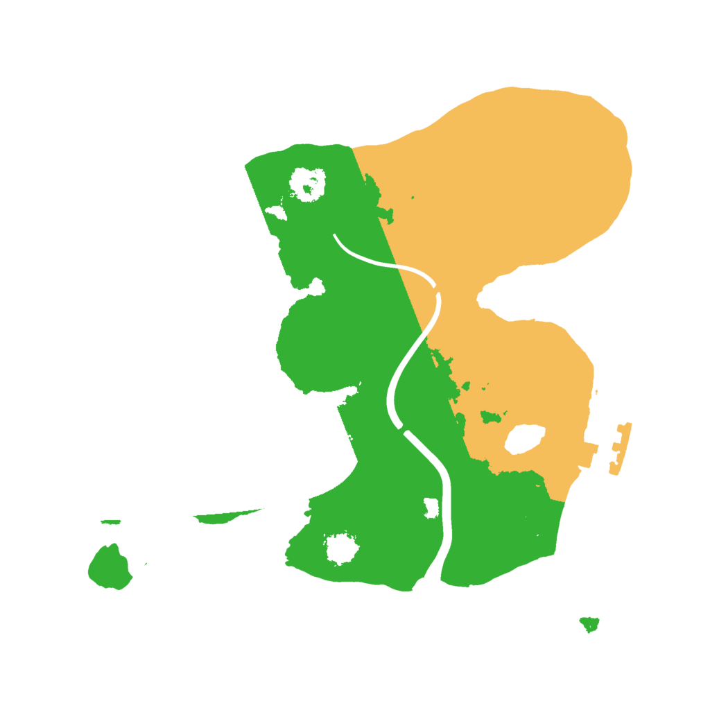 Biome Rust Map: Procedural Map, Size: 2000, Seed: 214712334