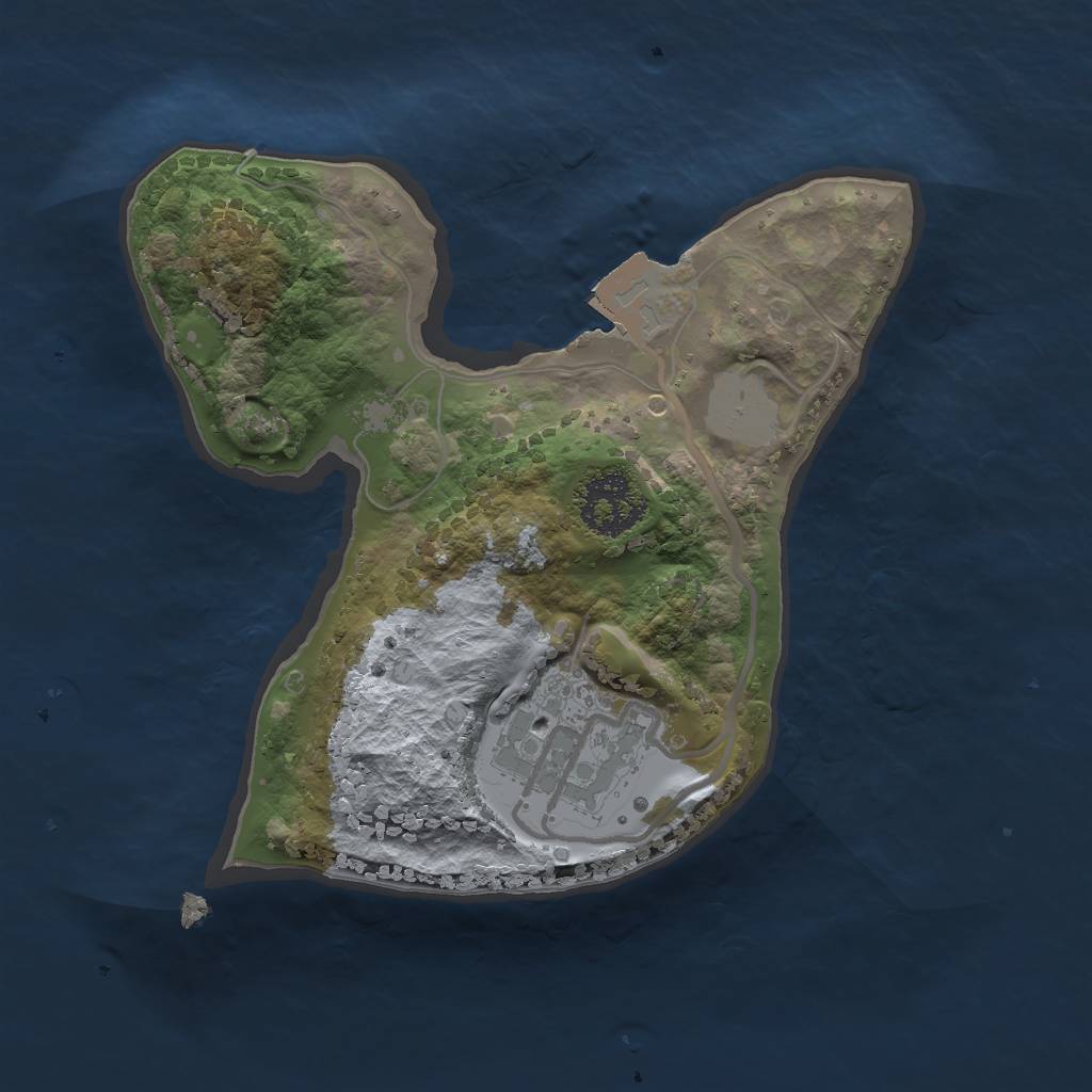 Rust Map: Procedural Map, Size: 1700, Seed: 1005921980, 4 Monuments