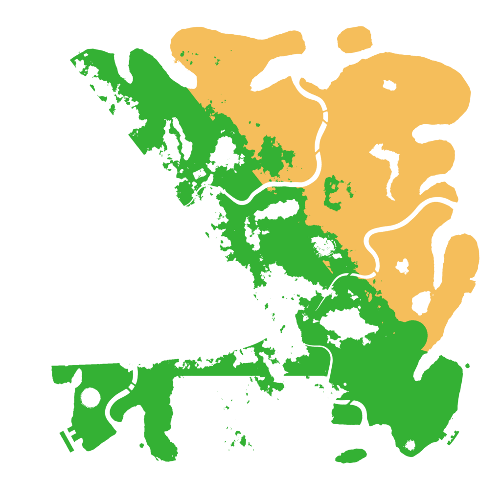 Biome Rust Map: Procedural Map, Size: 4500, Seed: 131822770