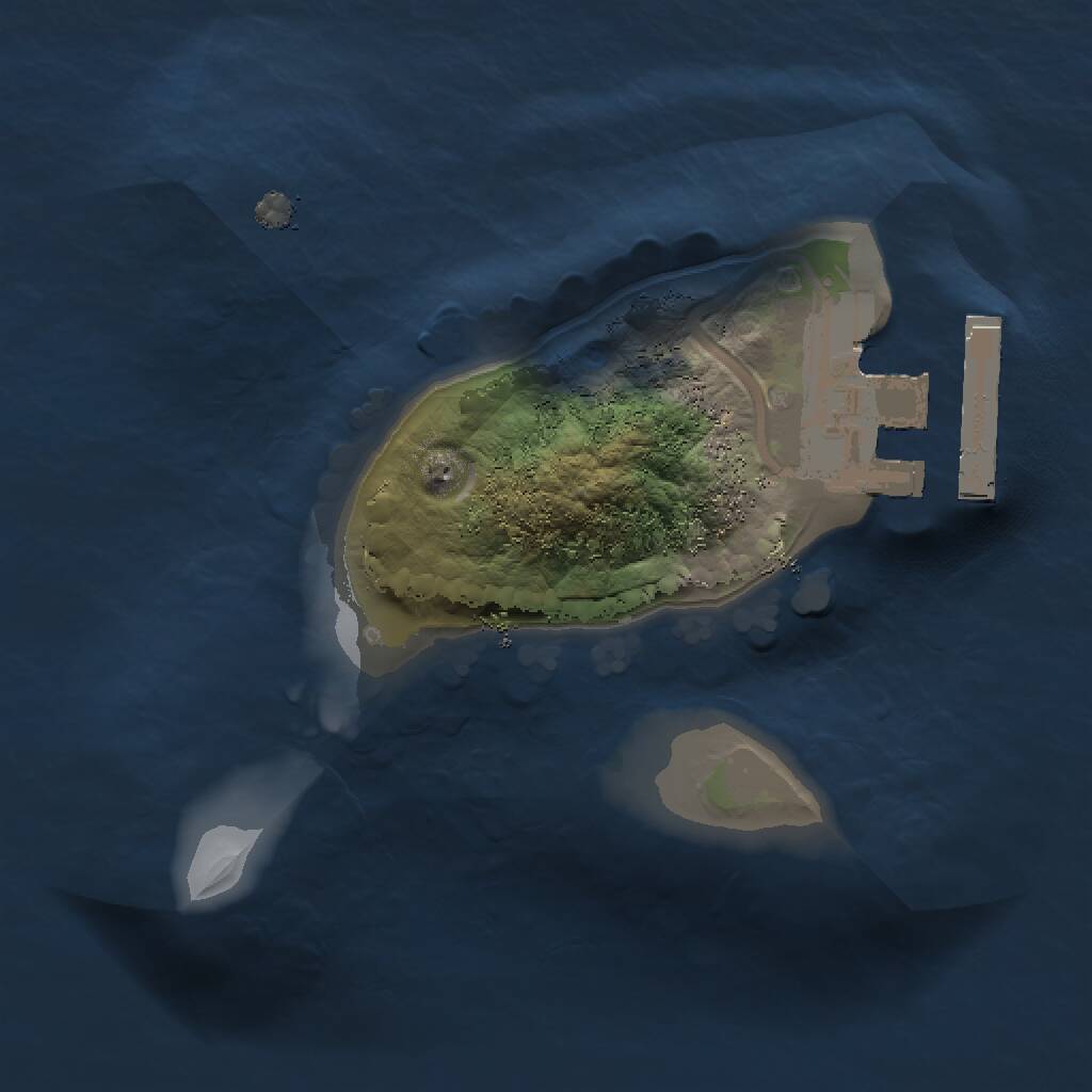 Rust Map: Procedural Map, Size: 1200, Seed: 228, 2 Monuments