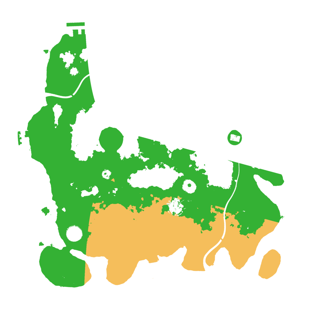 Biome Rust Map: Procedural Map, Size: 3500, Seed: 24112023