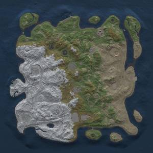 Thumbnail Rust Map: Procedural Map, Size: 4250, Seed: 898148179, 18 Monuments