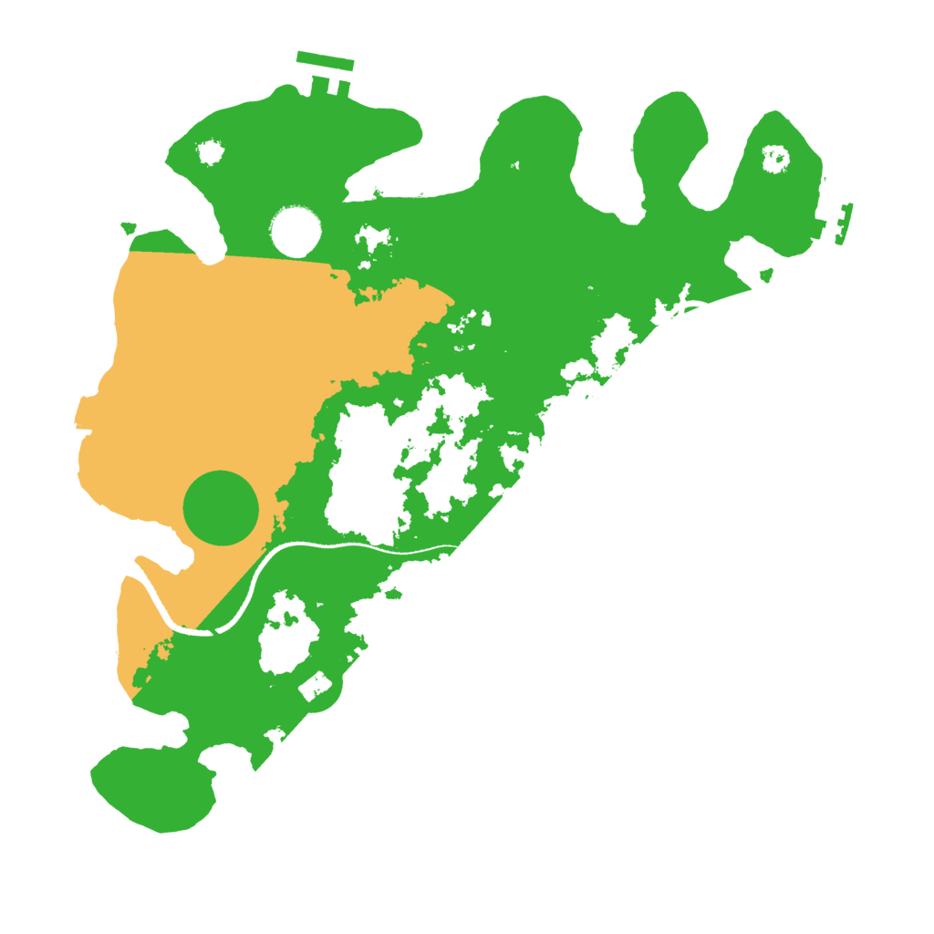 Biome Rust Map: Procedural Map, Size: 3300, Seed: 81866