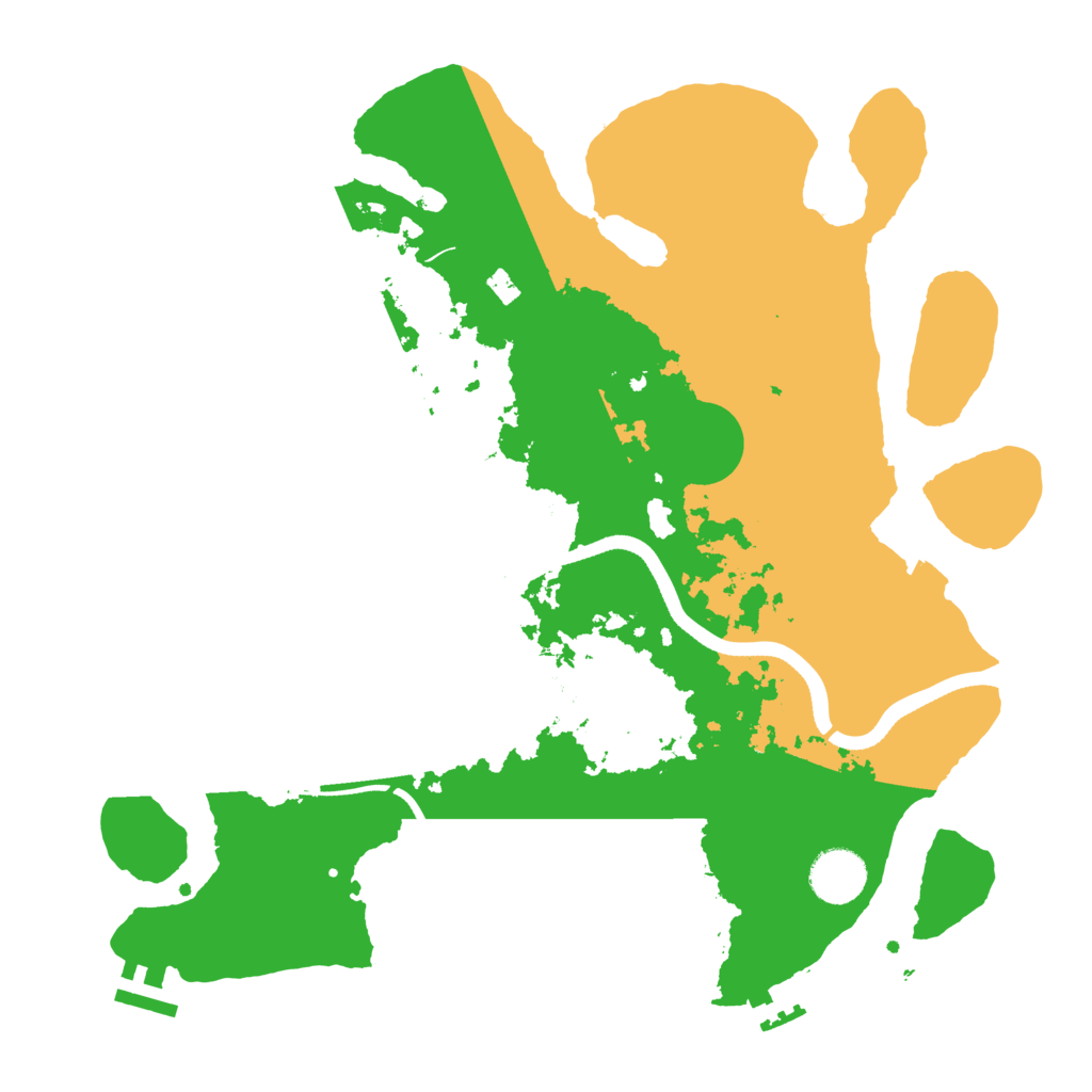 Biome Rust Map: Procedural Map, Size: 3500, Seed: 1327642516