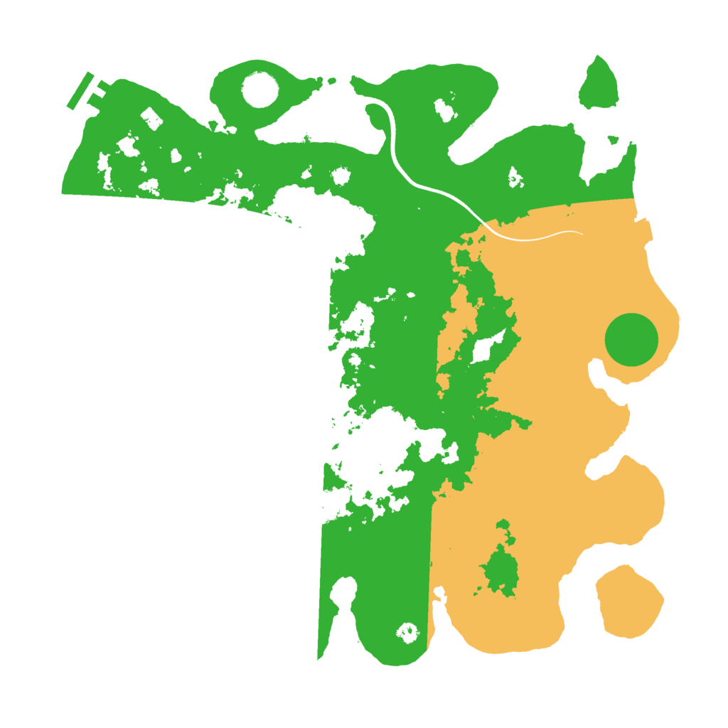 Biome Rust Map: Procedural Map, Size: 3600, Seed: 1238907586