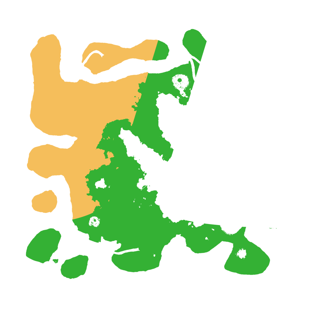 Biome Rust Map: Procedural Map, Size: 3000, Seed: 15163