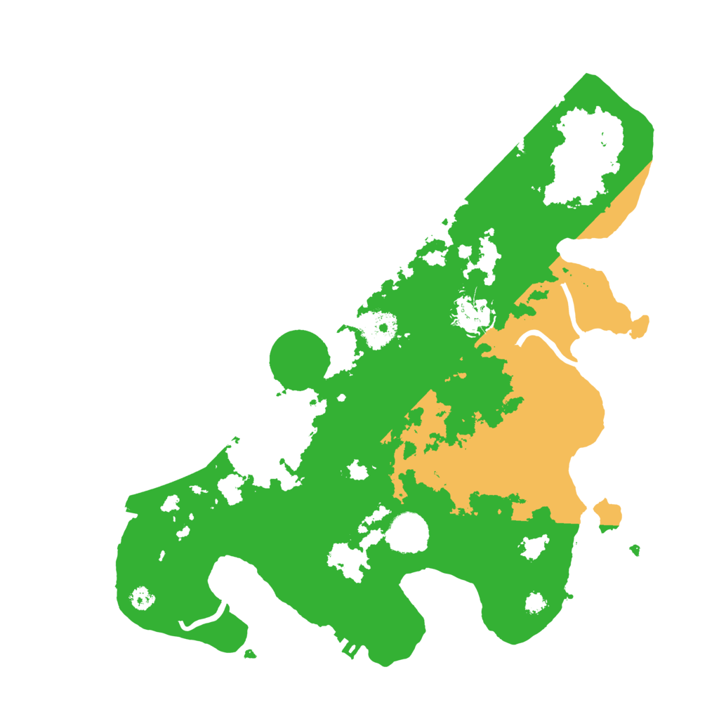 Biome Rust Map: Procedural Map, Size: 3200, Seed: 57672