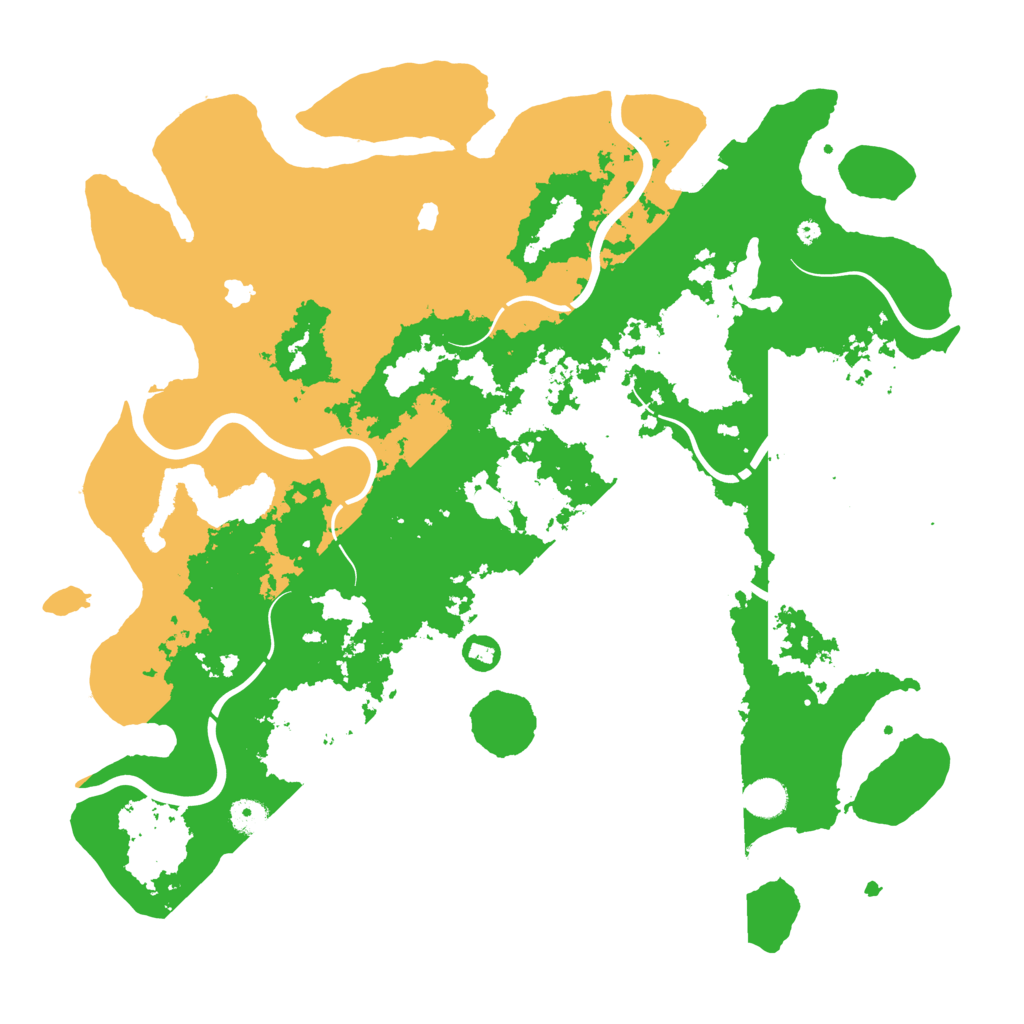Biome Rust Map: Procedural Map, Size: 4500, Seed: 25001