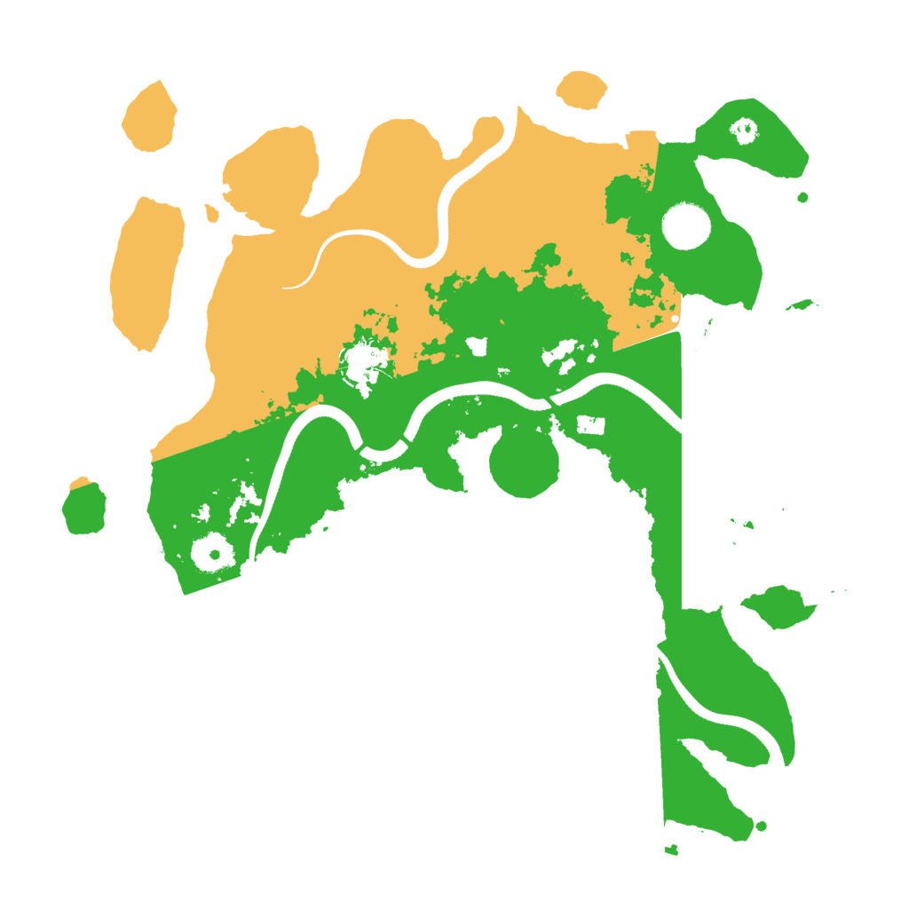 Biome Rust Map: Procedural Map, Size: 3500, Seed: 57481982