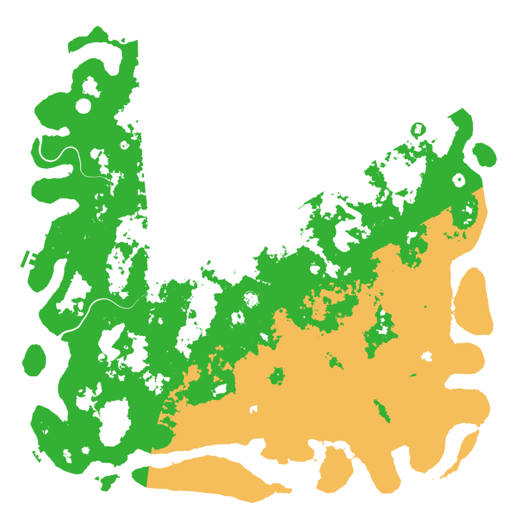 Biome Rust Map: Procedural Map, Size: 6000, Seed: 304304