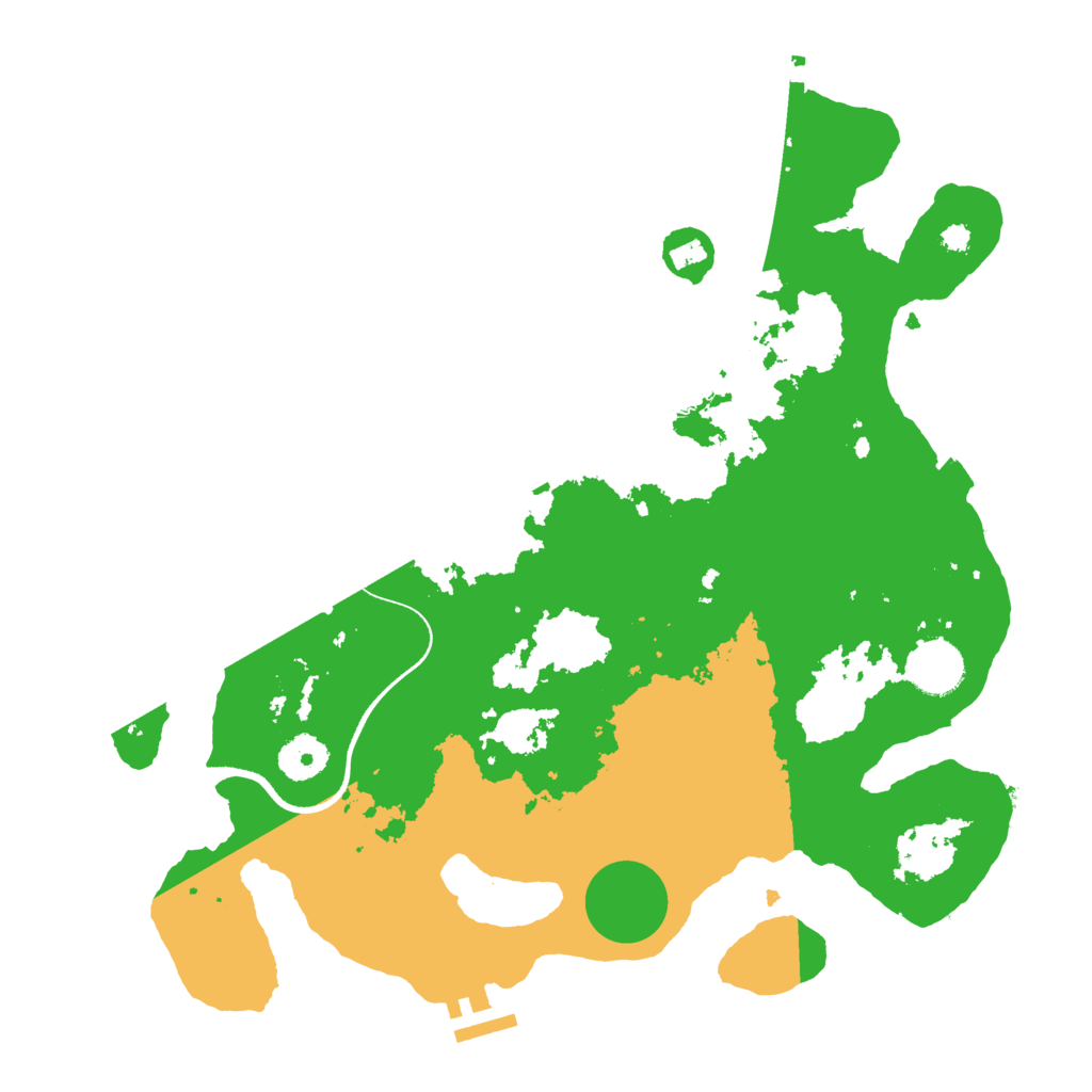 Biome Rust Map: Procedural Map, Size: 3500, Seed: 696942069