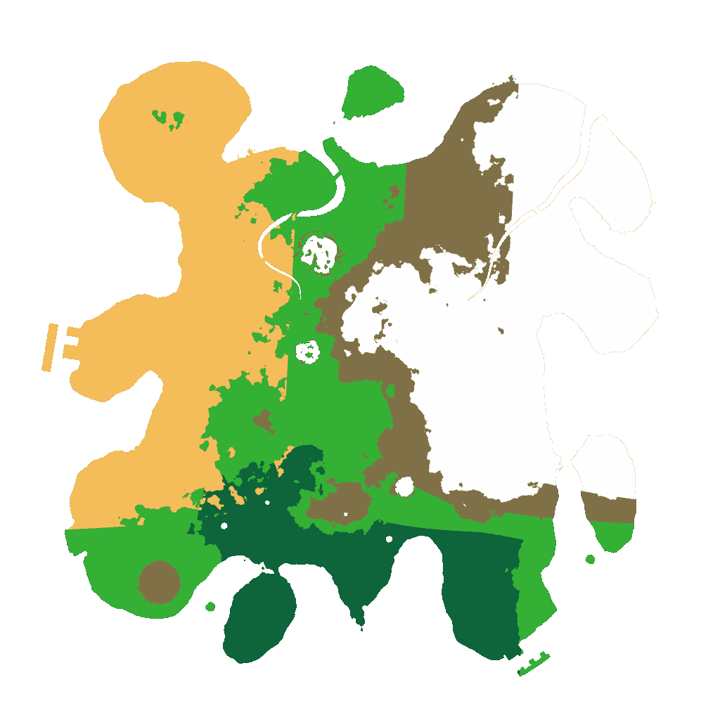 Biome Rust Map: Procedural Map, Size: 3000, Seed: 41279