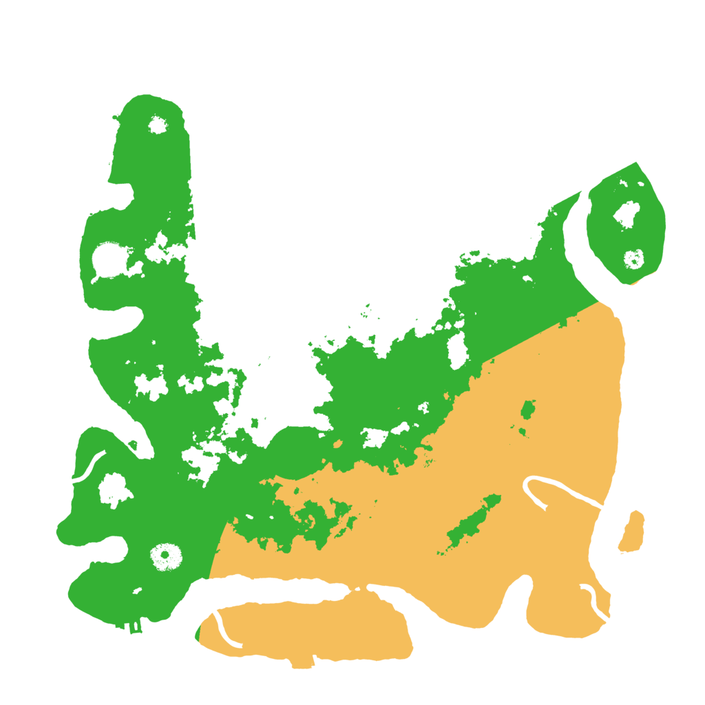 Biome Rust Map: Procedural Map, Size: 3600, Seed: 22511