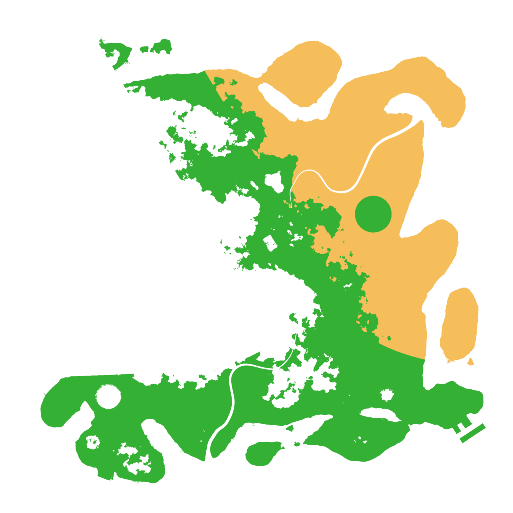 Biome Rust Map: Procedural Map, Size: 3700, Seed: 248565789