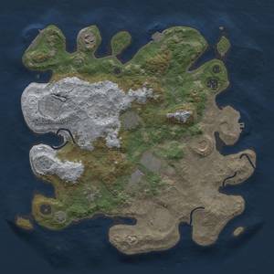 Thumbnail Rust Map: Procedural Map, Size: 3600, Seed: 12511, 17 Monuments