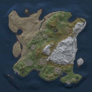 Thumbnail Rust Map: Procedural Map, Size: 3000, Seed: 1722328341, 14 Monuments