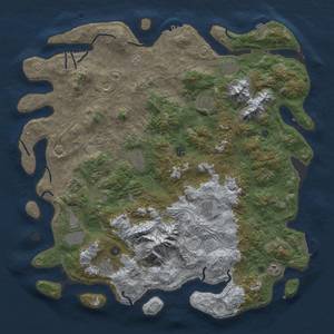 Thumbnail Rust Map: Procedural Map, Size: 5000, Seed: 1447202638, 19 Monuments