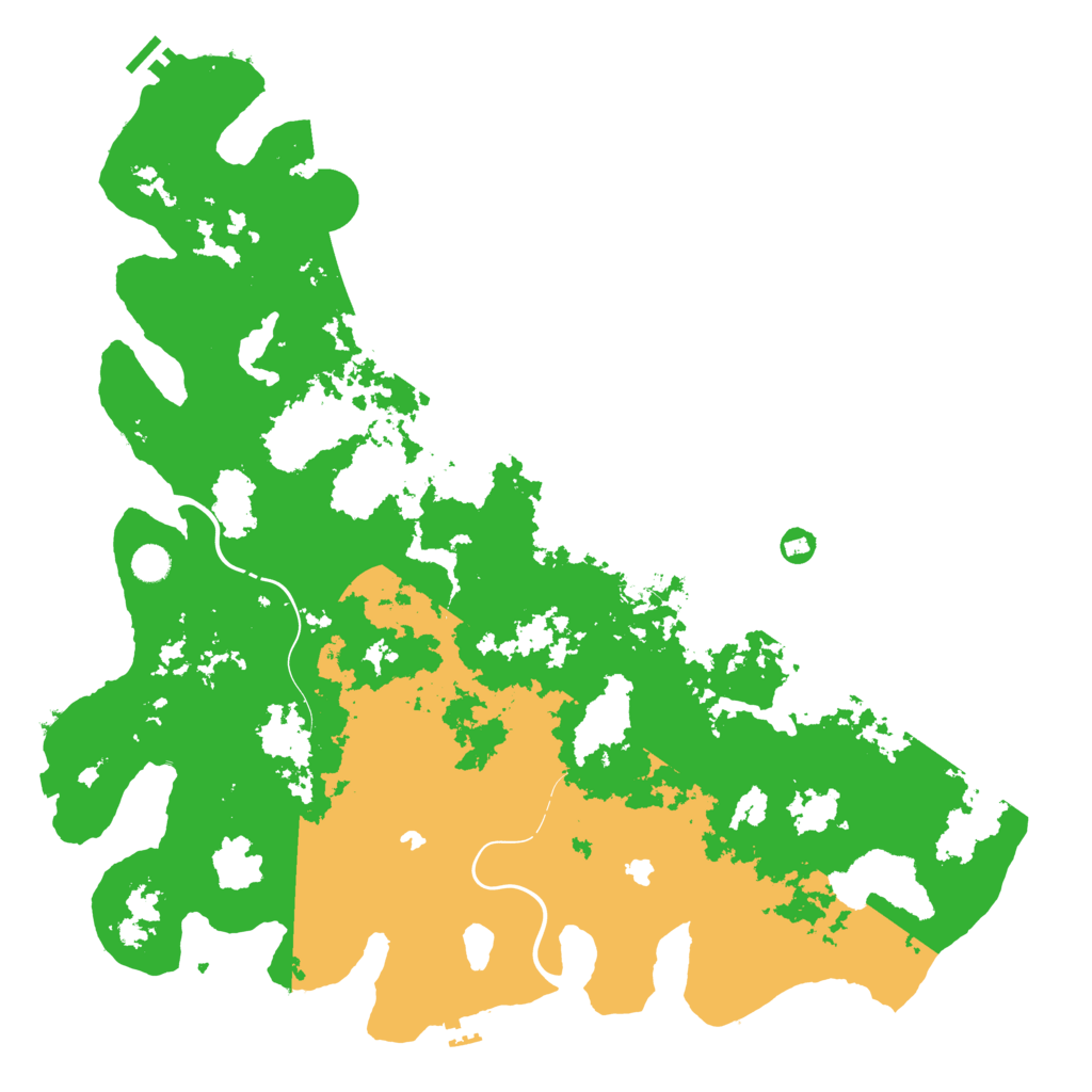 Biome Rust Map: Procedural Map, Size: 5000, Seed: 64167