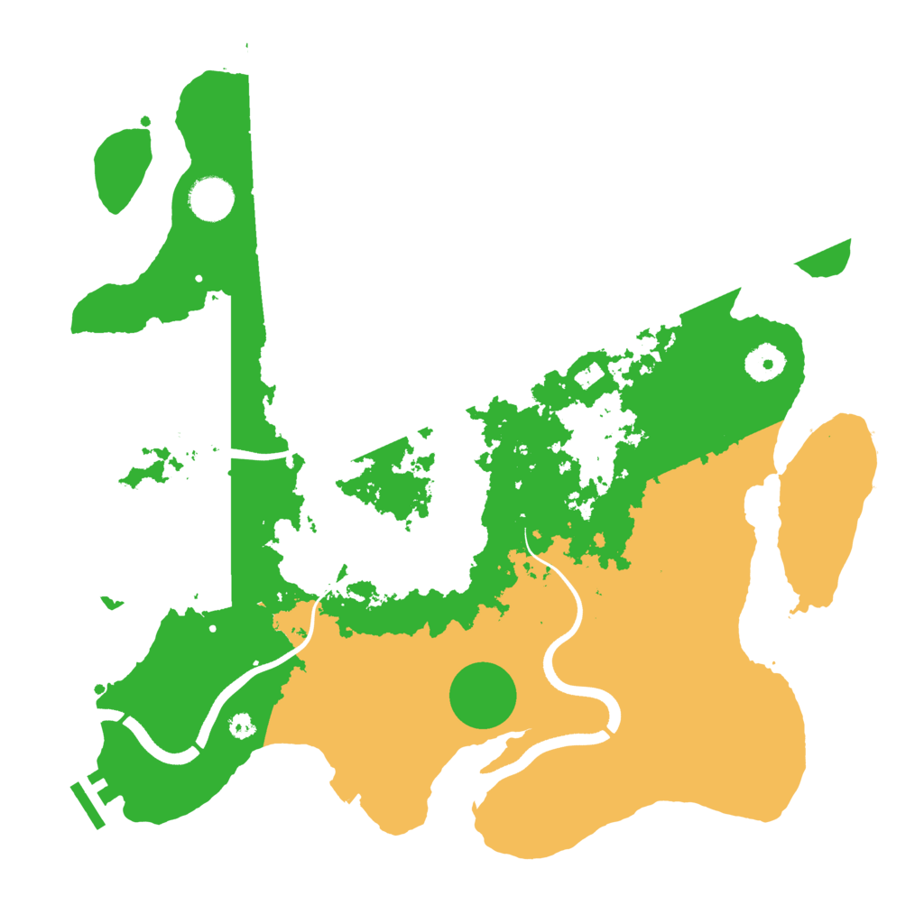 Biome Rust Map: Procedural Map, Size: 3650, Seed: 93284307
