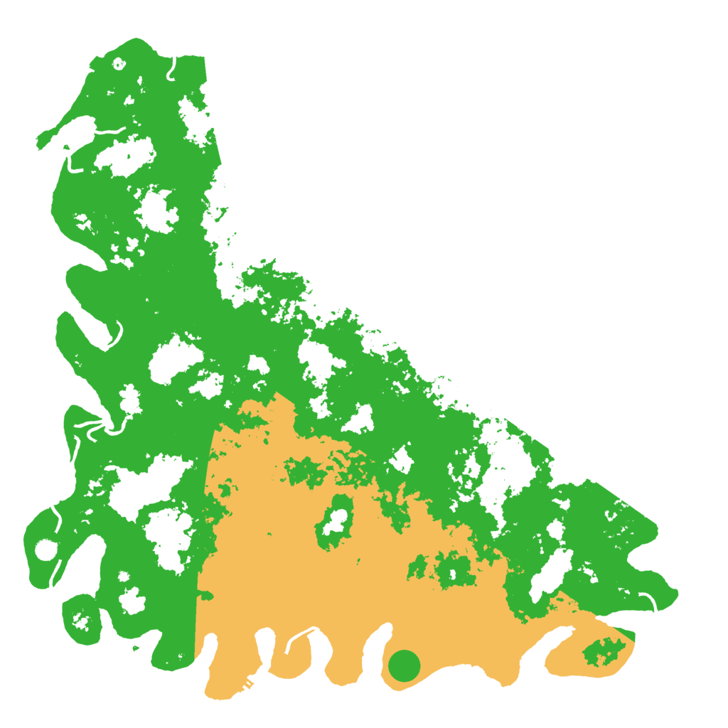 Biome Rust Map: Procedural Map, Size: 6000, Seed: 64167
