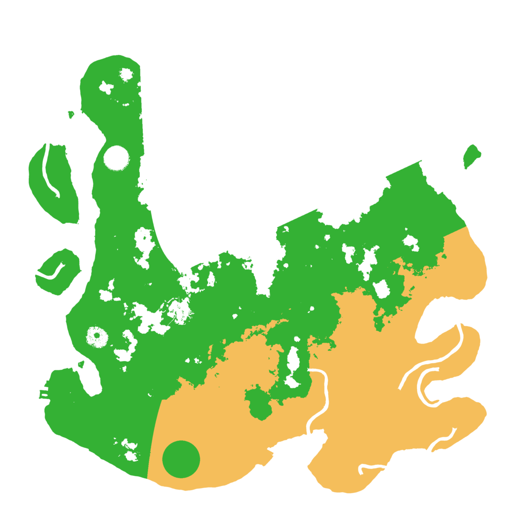 Biome Rust Map: Procedural Map, Size: 3700, Seed: 383831139