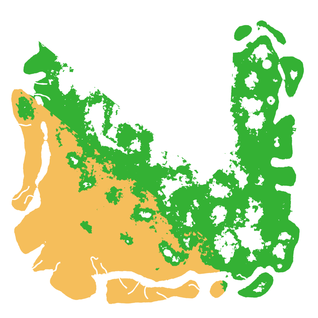 Biome Rust Map: Procedural Map, Size: 6000, Seed: 23377229