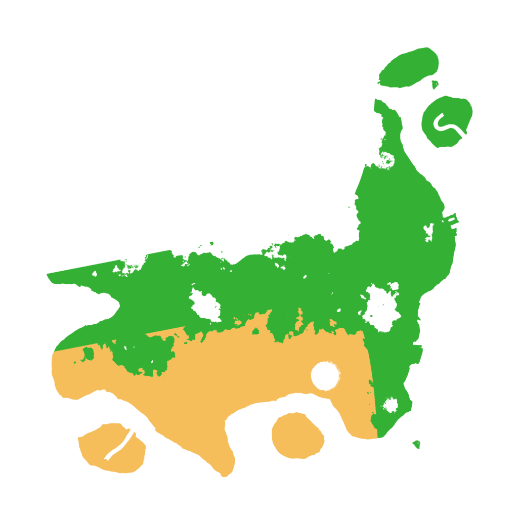 Biome Rust Map: Procedural Map, Size: 3200, Seed: 28589