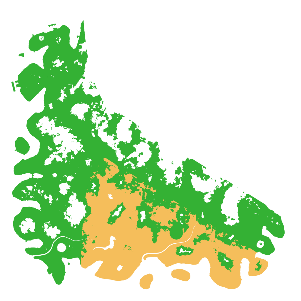 Biome Rust Map: Procedural Map, Size: 6000, Seed: 342912995
