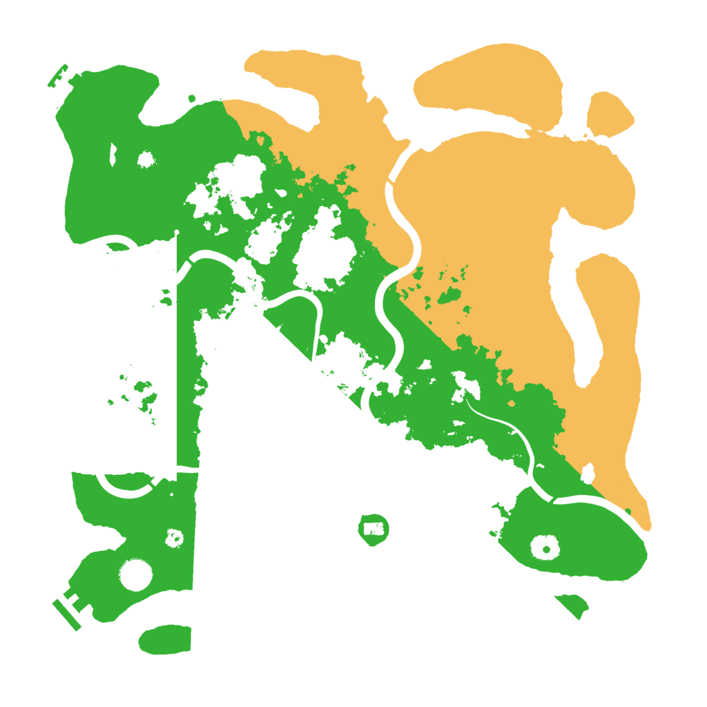 Biome Rust Map: Procedural Map, Size: 3850, Seed: 37857895