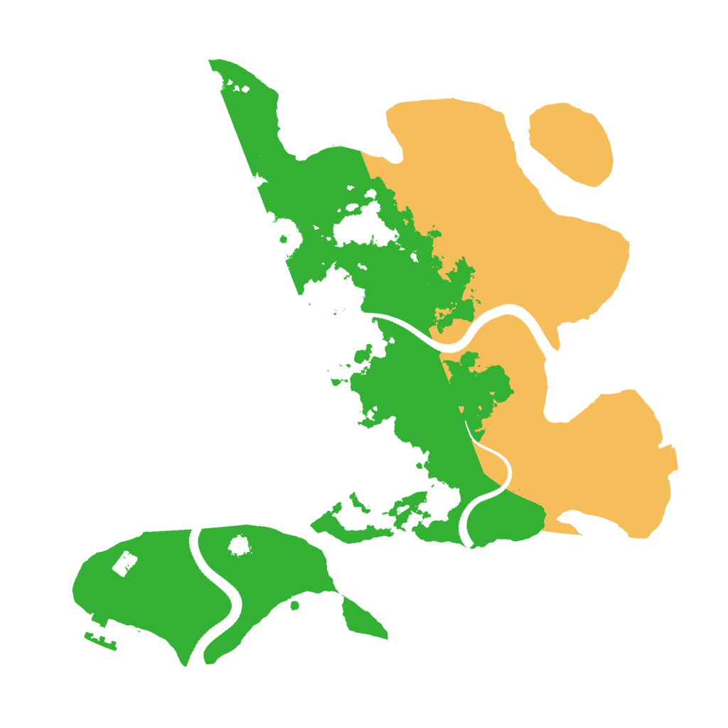 Biome Rust Map: Procedural Map, Size: 3200, Seed: 46114